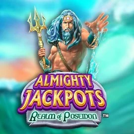 Almighty Jackpots – Realm of Poseidon casino game by Novomatic – featured logo at Spin Dynasty Casino