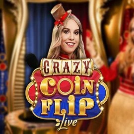 Crazy Coin Flip logo by Evolution at Spin Dynasty Casino