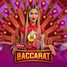 Mega Baccarat logo by Pragmatic Play at Spin Dynasty Casino