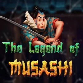 The Legend of Musashi slot logo by Peter & Sons at Spin Dynasty Casino